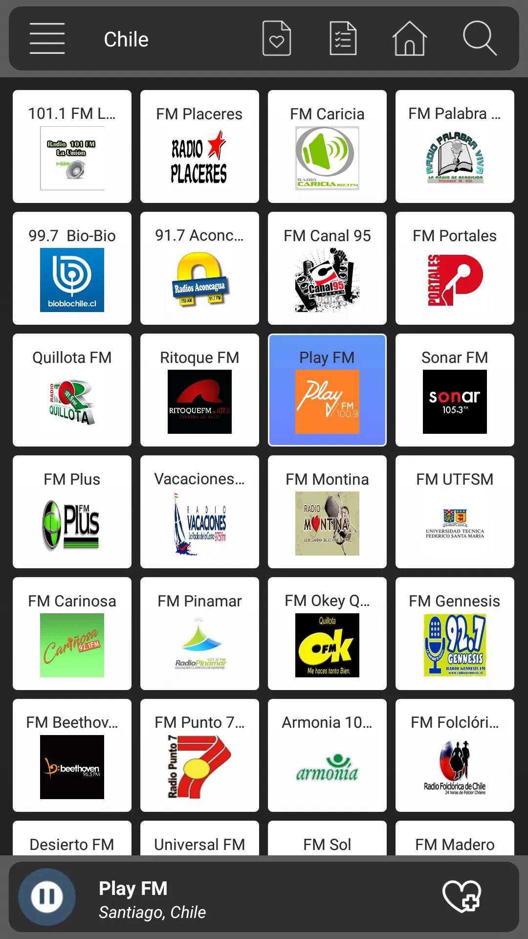 Radio Chile Online - Am Fm | Indus Appstore | Screenshot