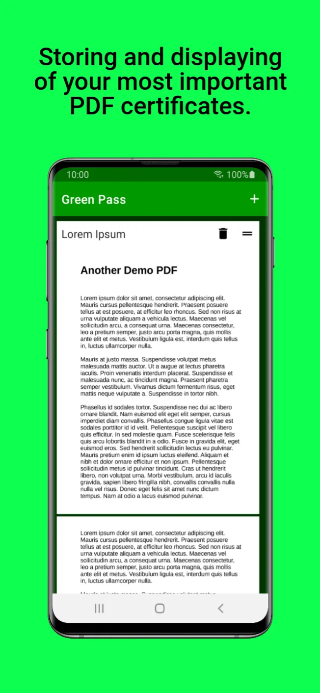 Green Pass PDF Wallet | Indus Appstore | Screenshot