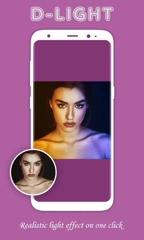 D - LIGHT : Face Dual Light Ef | Indus Appstore | Screenshot