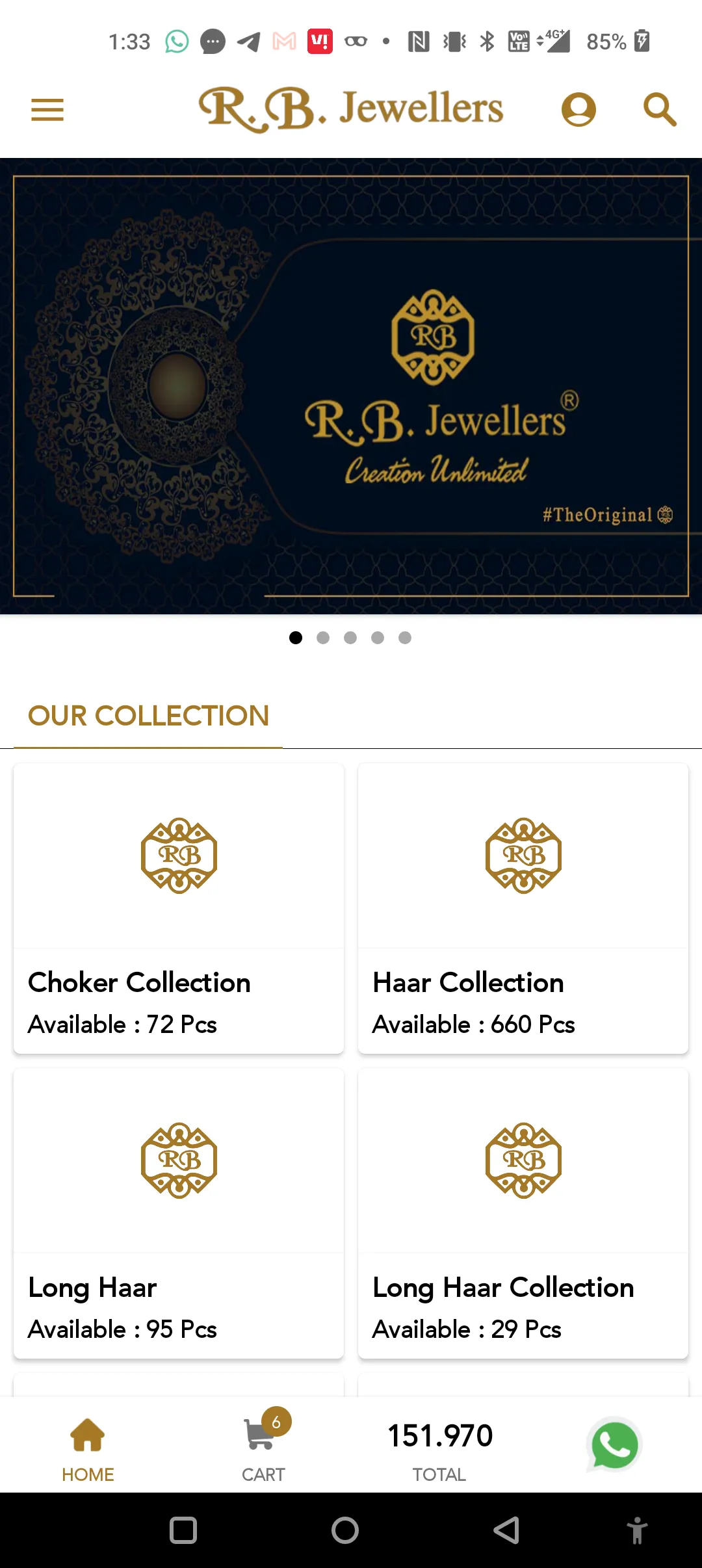 R.B. JEWELLERS - Online | Indus Appstore | Screenshot