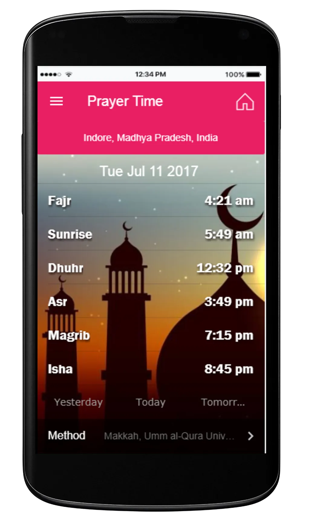 Prayer Time: Namaz adhan times | Indus Appstore | Screenshot