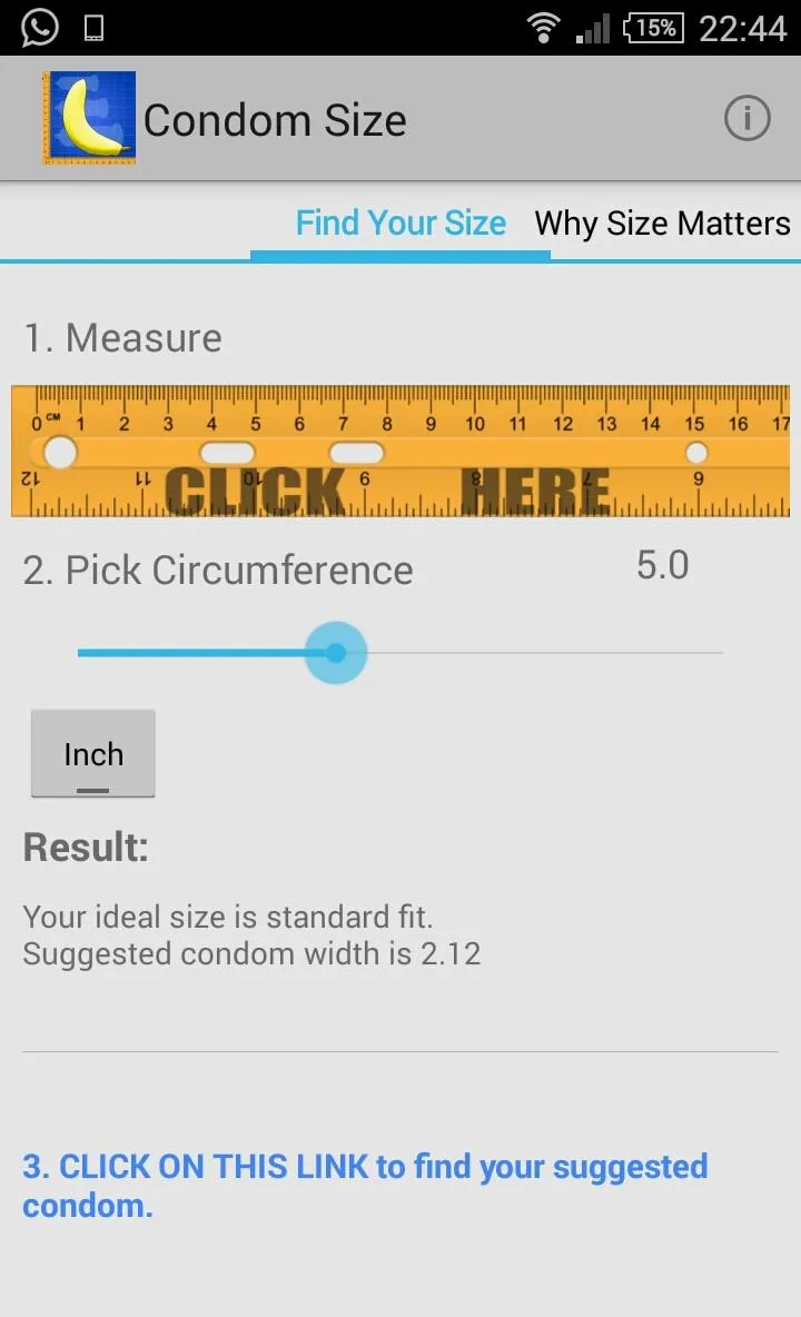 Condom Size | Indus Appstore | Screenshot