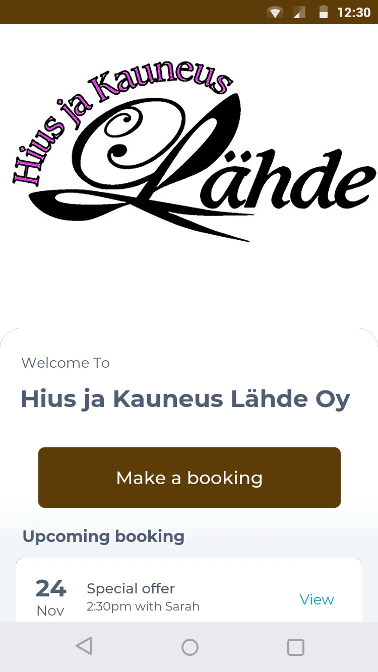 Hius ja Kauneus Lähde Oy | Indus Appstore | Screenshot