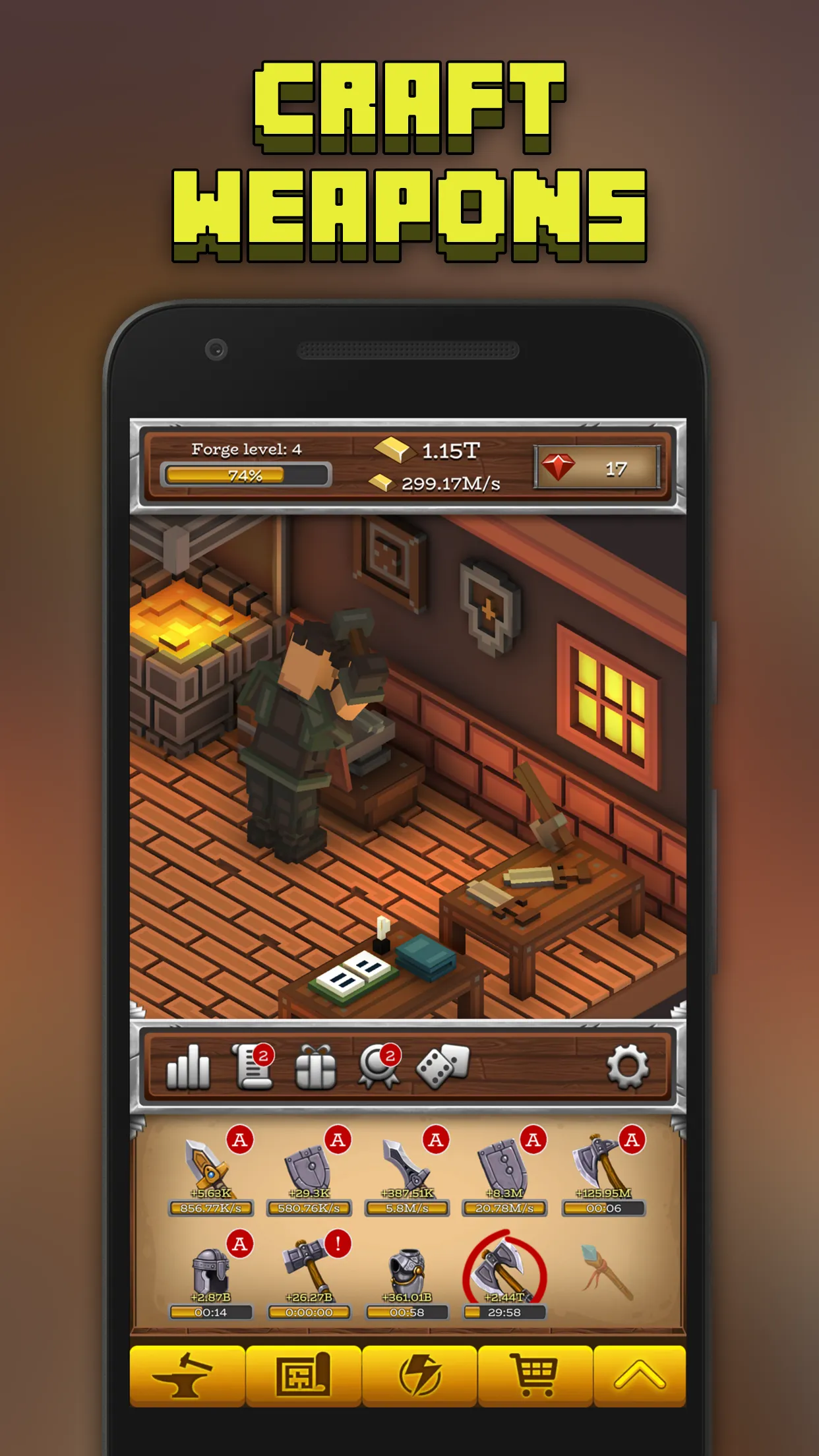 ForgeCraft - Crafting Tycoon | Indus Appstore | Screenshot