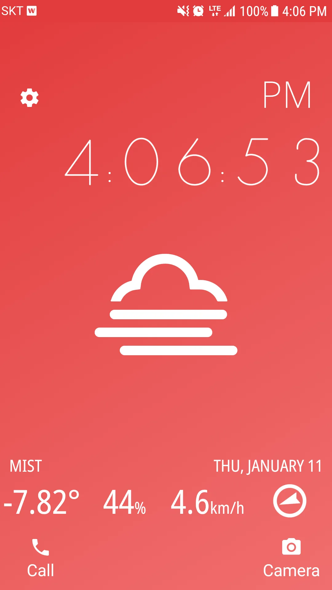 Red Clock - Desk Clock | Indus Appstore | Screenshot