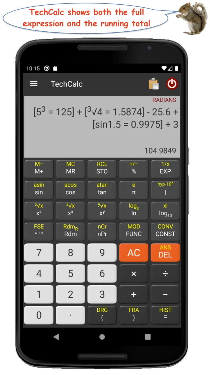 TechCalc Scientific Calculator | Indus Appstore | Screenshot