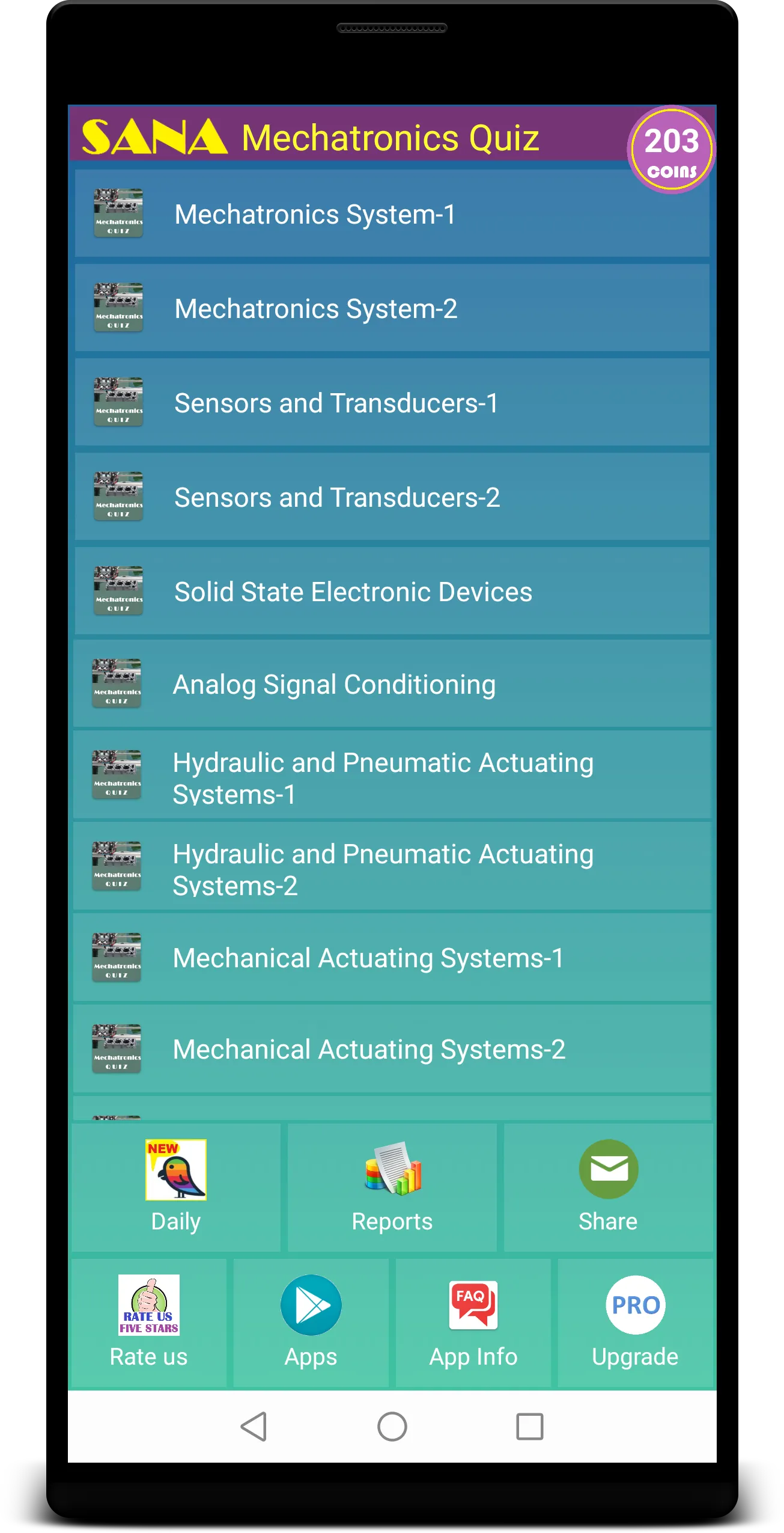 Mechatronics Quiz | Indus Appstore | Screenshot