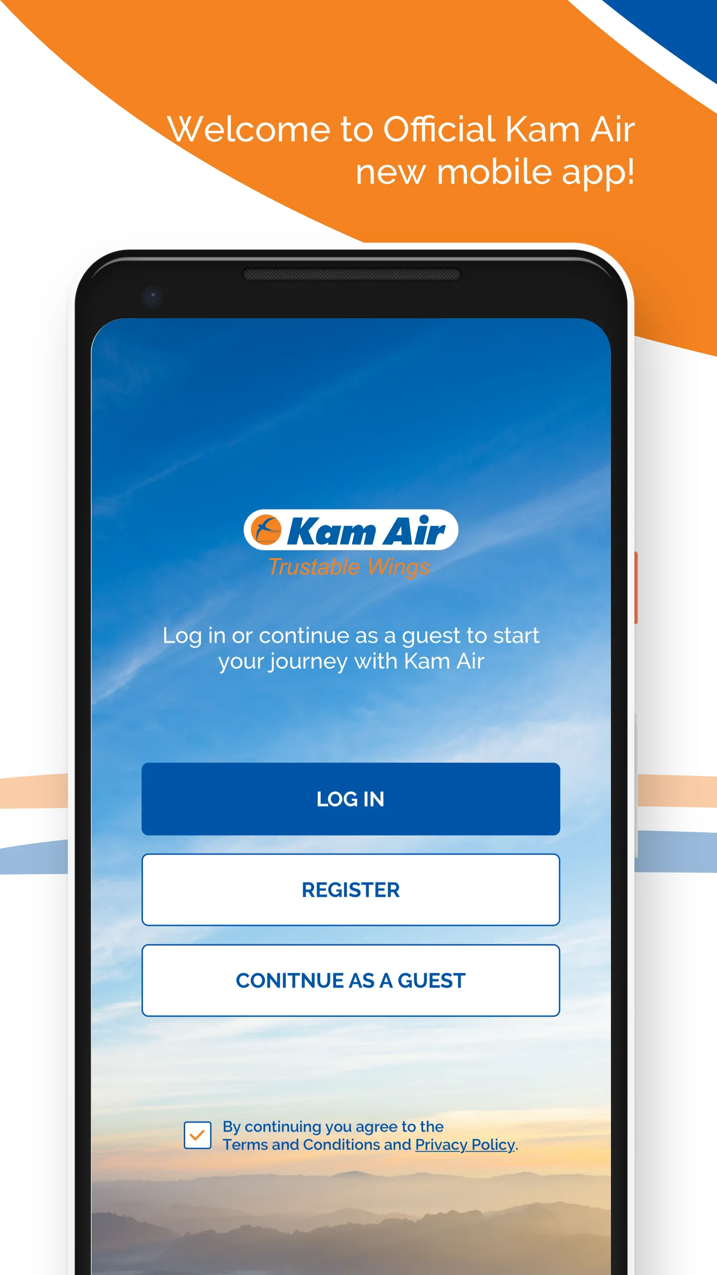 Kam Air Trustable Wings | Indus Appstore | Screenshot