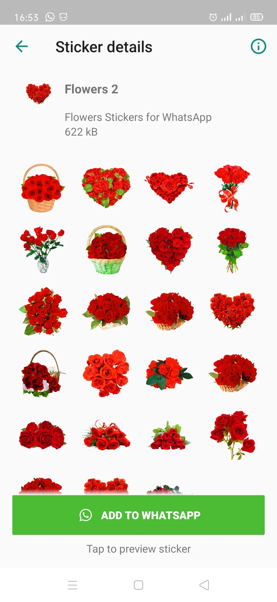 Flowers Stickers for Wa | Indus Appstore | Screenshot