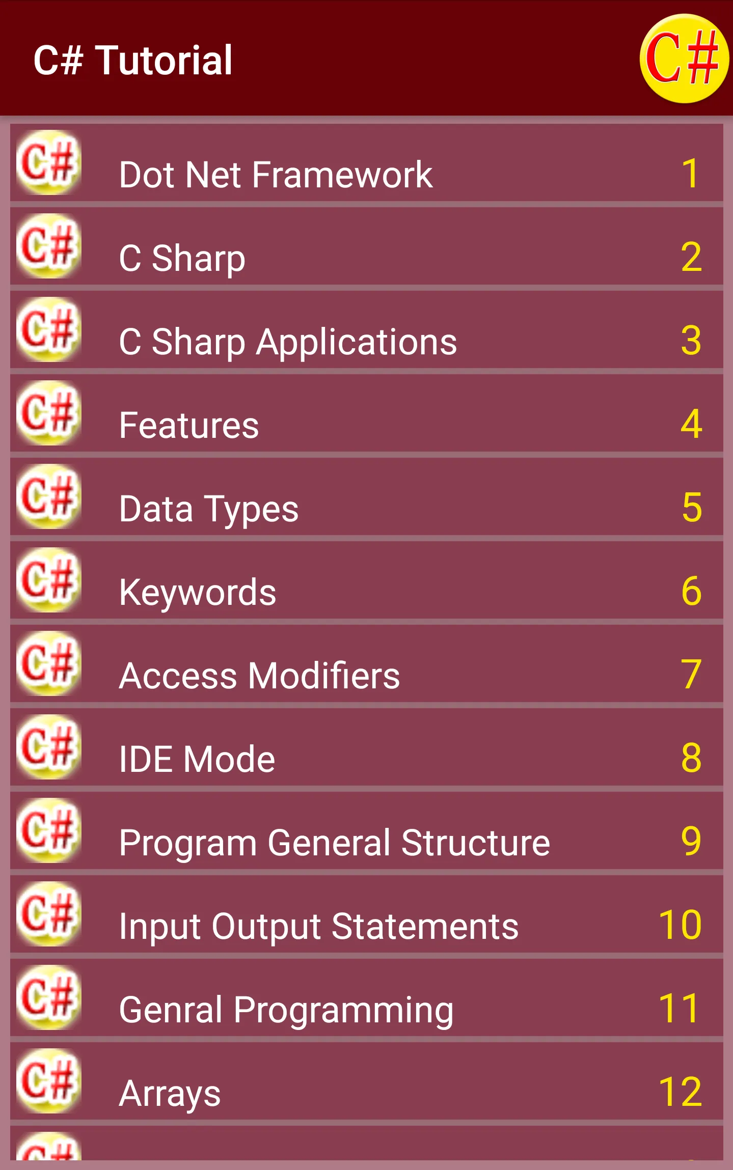 C# Tutorial - C Sharp | Indus Appstore | Screenshot