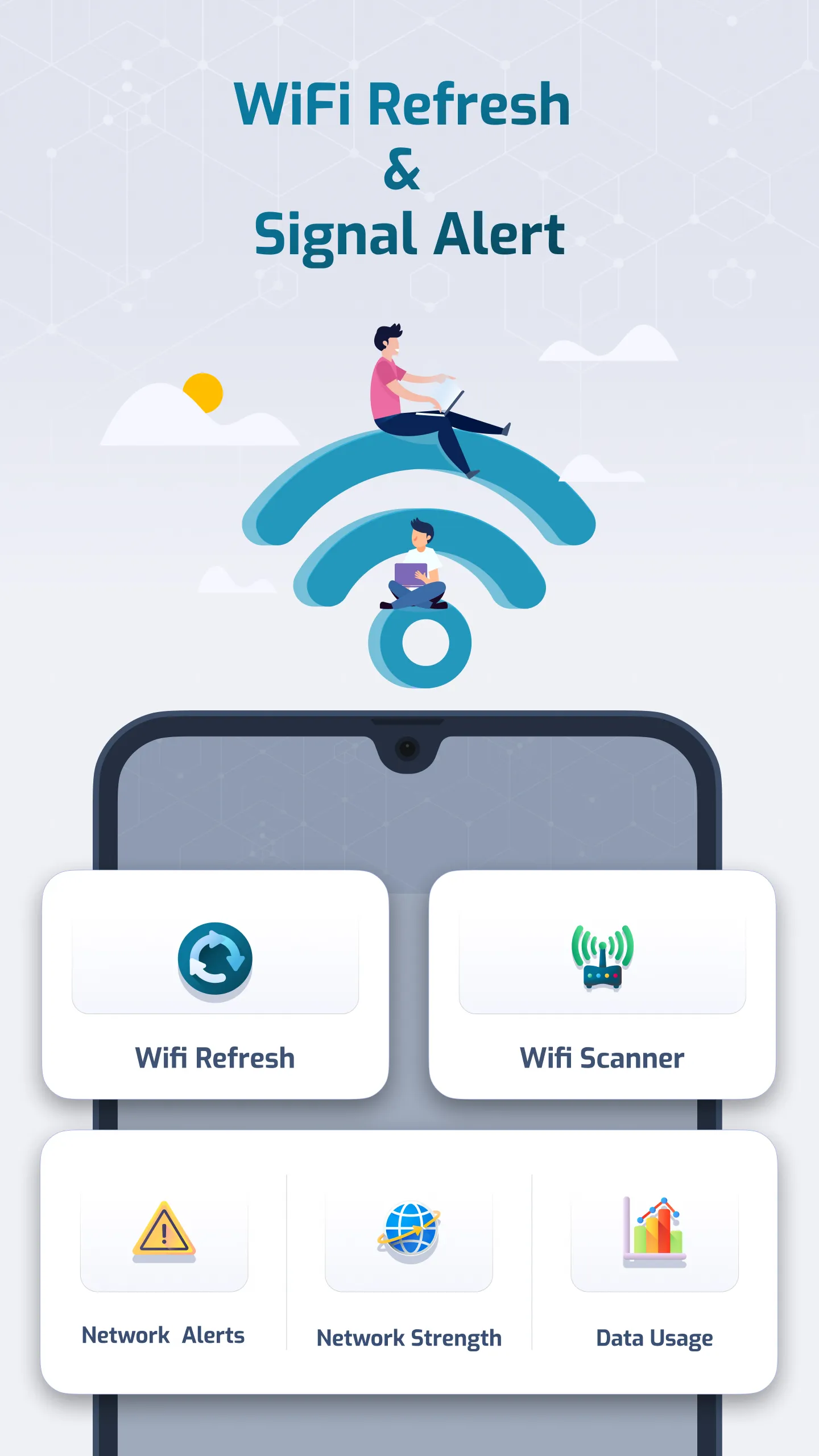 WiFi Refresh & Signal Alert | Indus Appstore | Screenshot