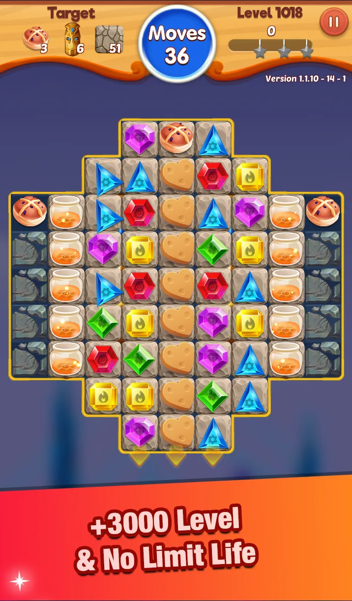 Jewels Crush : Match-3 | Indus Appstore | Screenshot