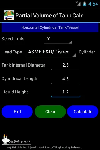 Volume of Tank Calculator Lite | Indus Appstore | Screenshot