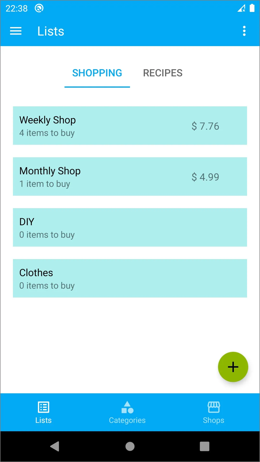 Go Shopping: list organizer | Indus Appstore | Screenshot