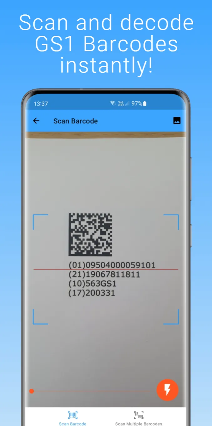 GS1 Barcode Scanner | Indus Appstore | Screenshot