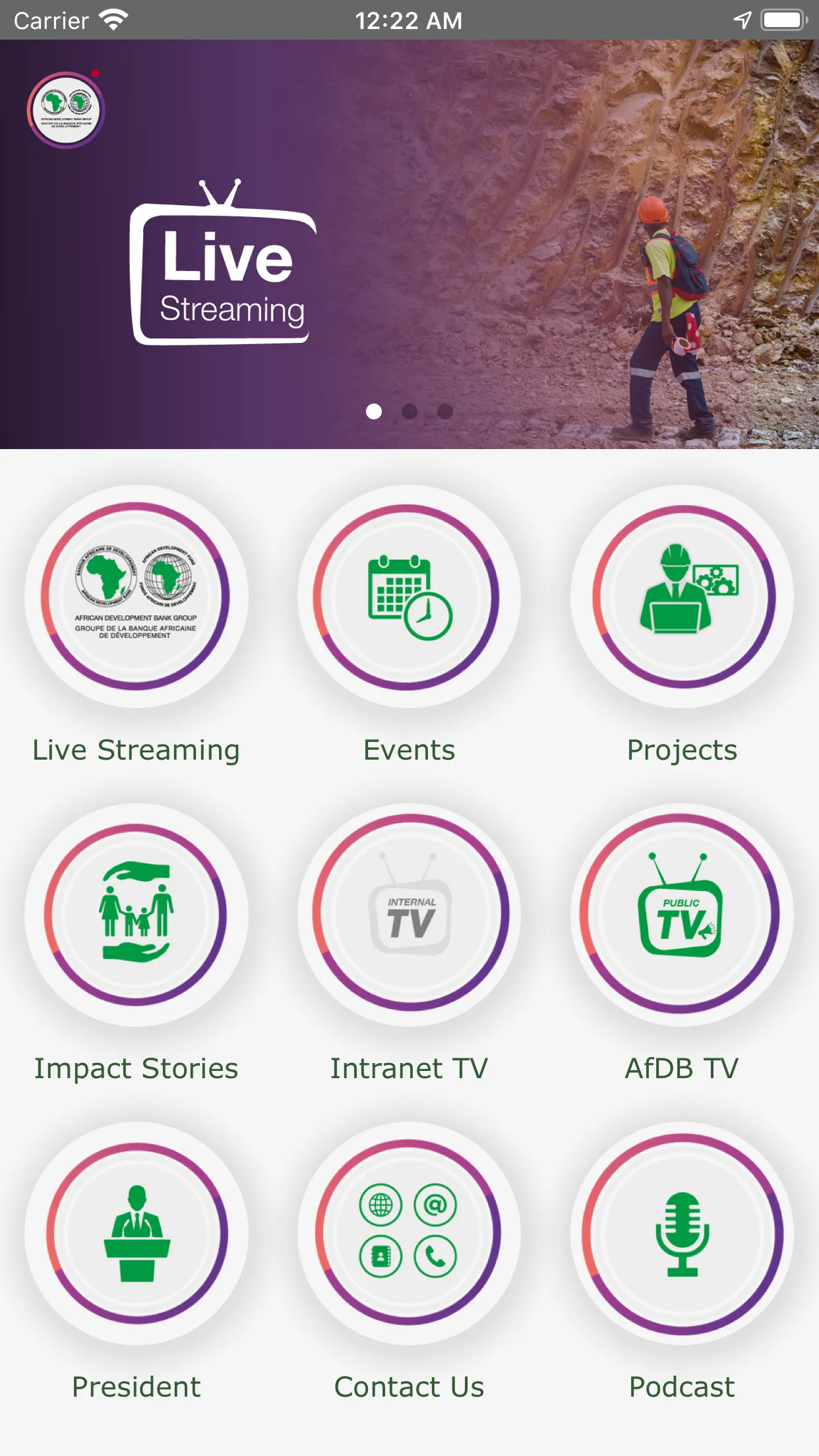 AfDB TV | Indus Appstore | Screenshot