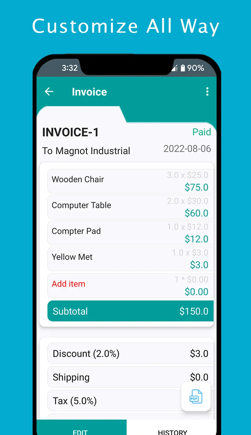 OnTheGo - Invoice Maker | Indus Appstore | Screenshot