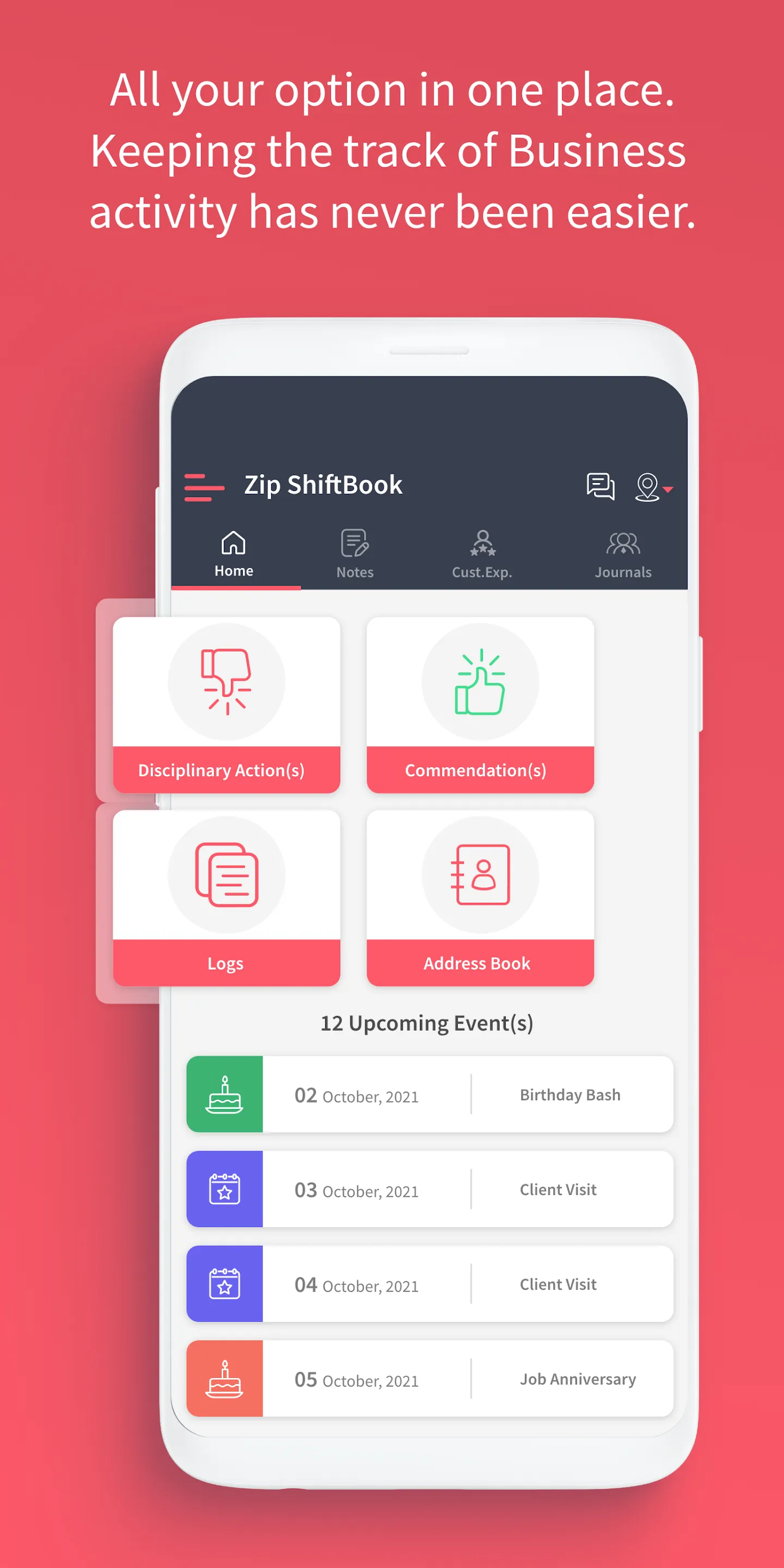 Zip ShiftBook | Indus Appstore | Screenshot