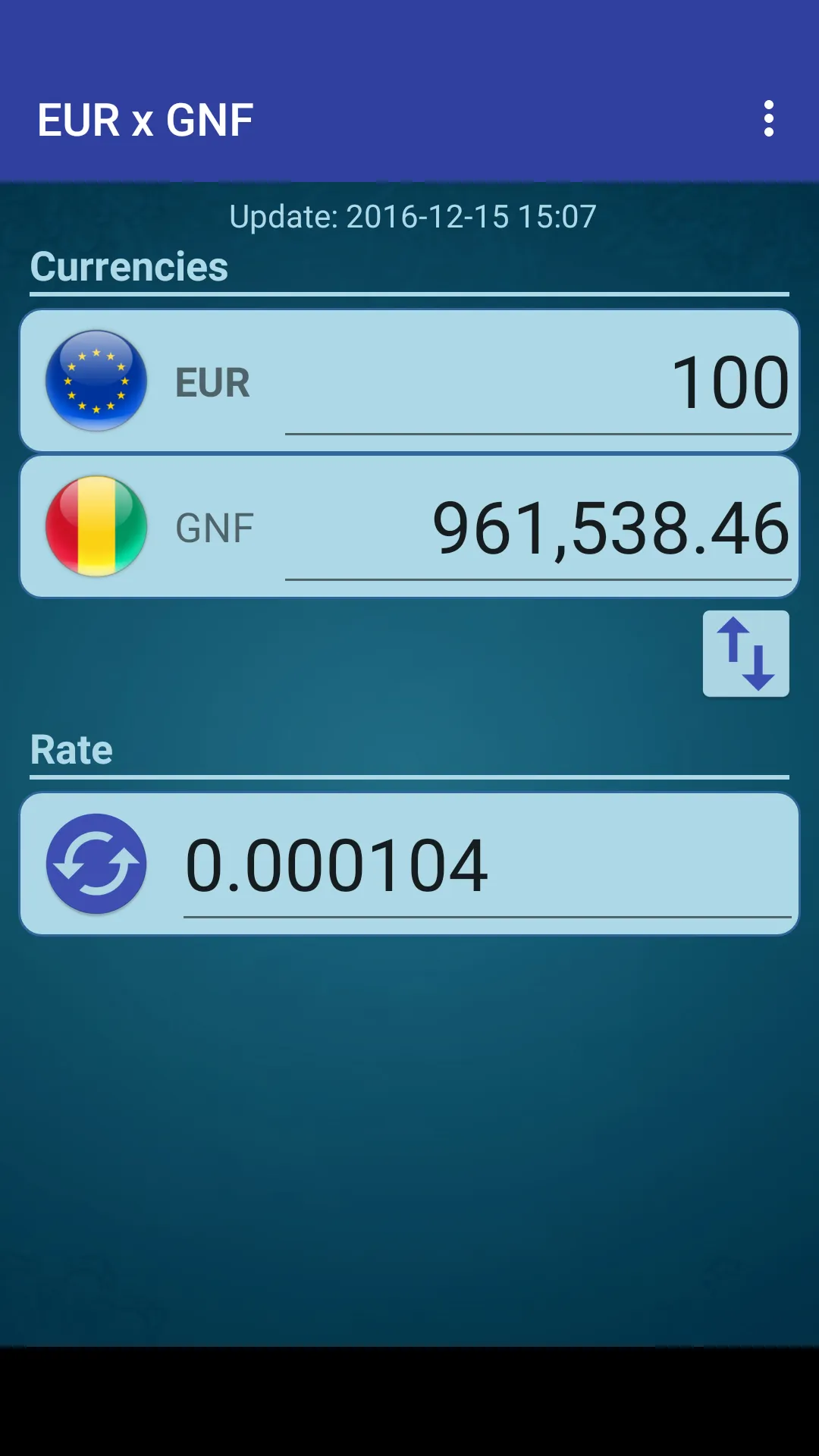 Euro x Guinean Franc | Indus Appstore | Screenshot
