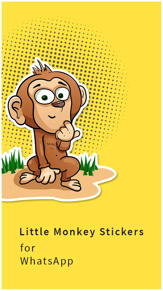 Funny Little Monkey Stickers | Indus Appstore | Screenshot