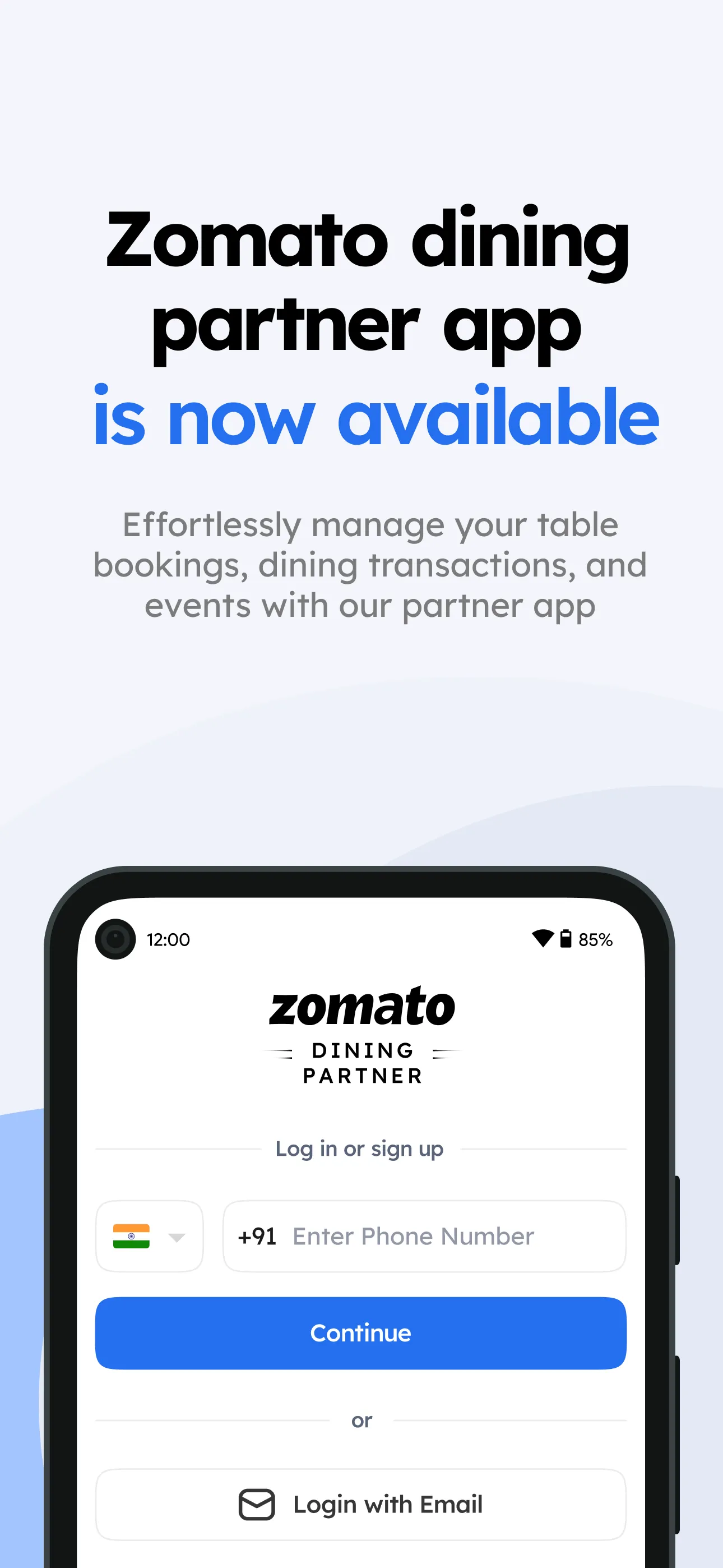 Zomato Dining Partner | Indus Appstore | Screenshot