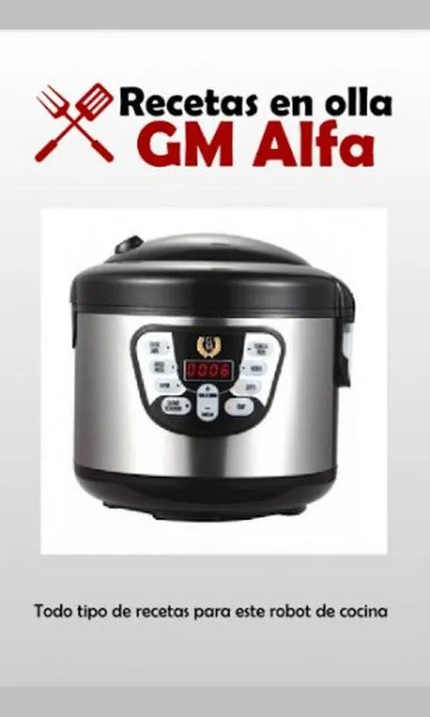 Recetas para la olla GM Alfa | Indus Appstore | Screenshot