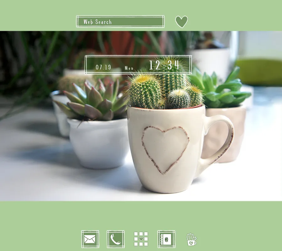 Cacti Heart Theme | Indus Appstore | Screenshot