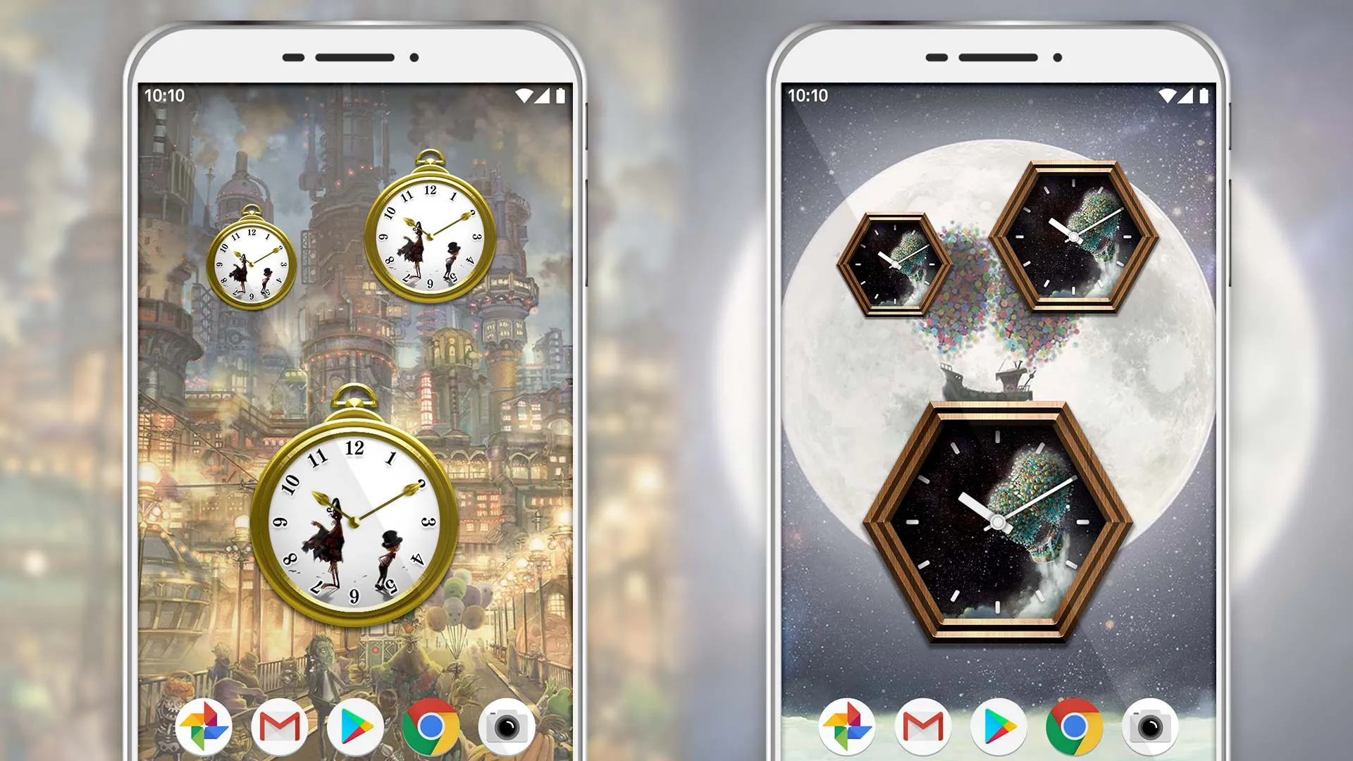 Analog clock widget Poupelle | Indus Appstore | Screenshot