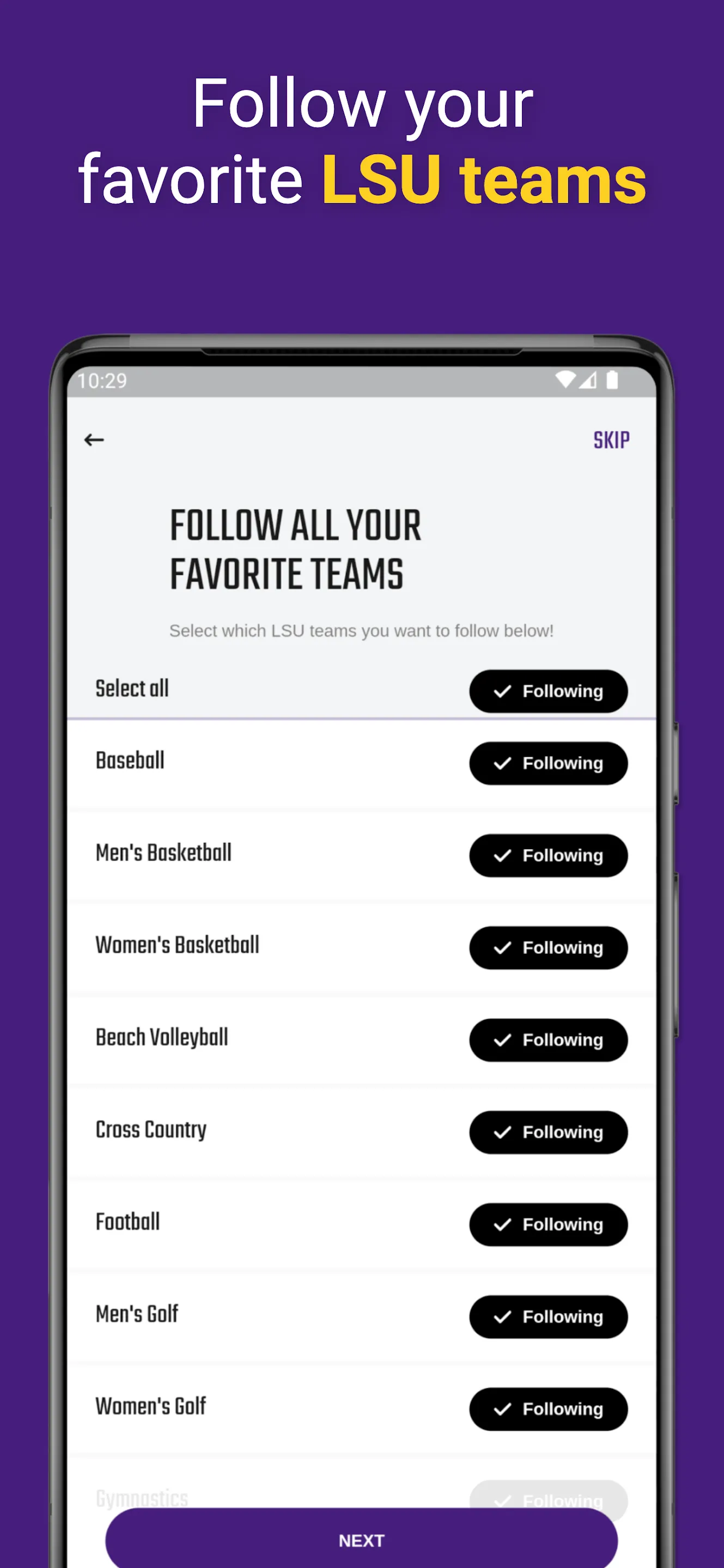 LSU Sports Mobile | Indus Appstore | Screenshot