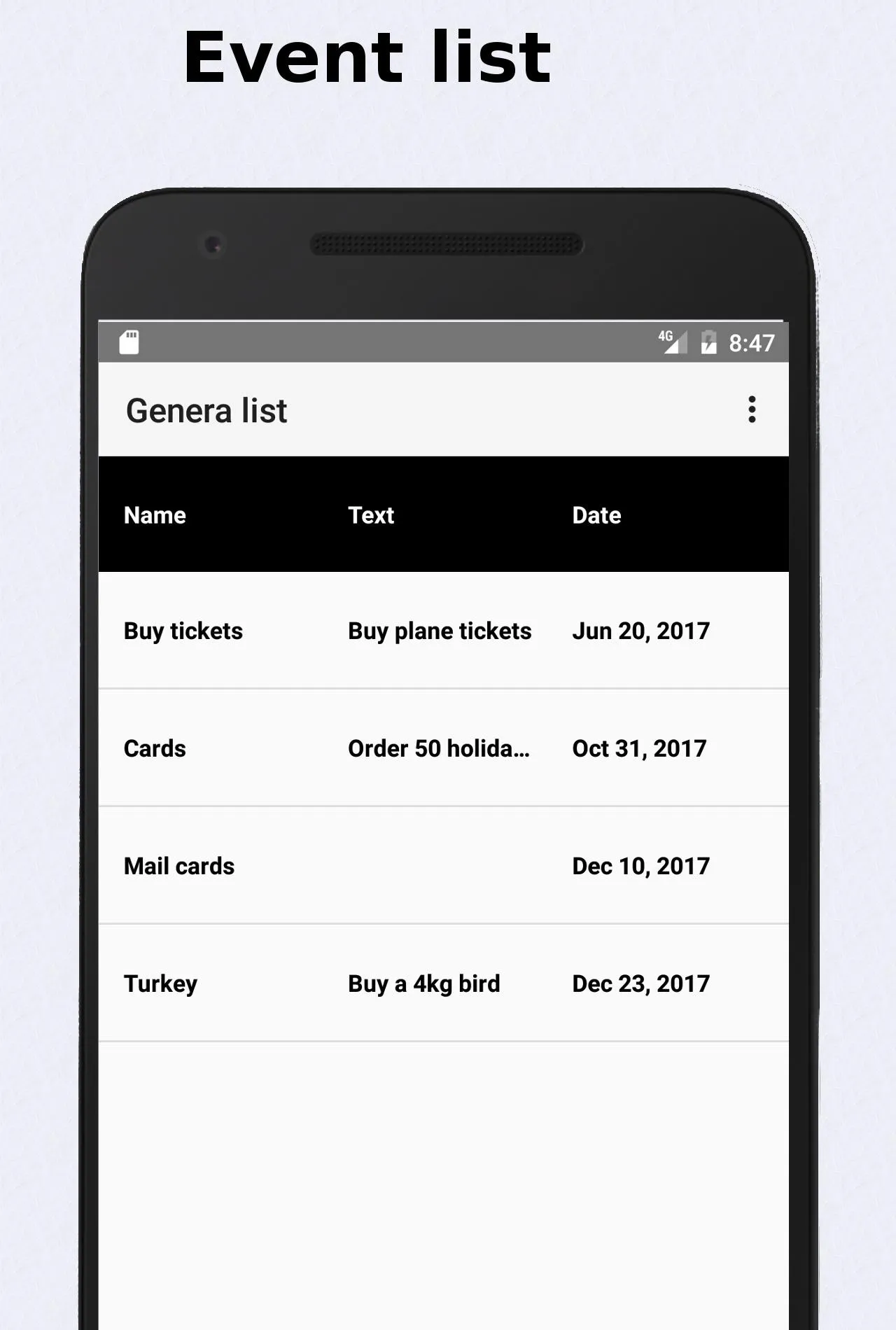 Genera list | Indus Appstore | Screenshot