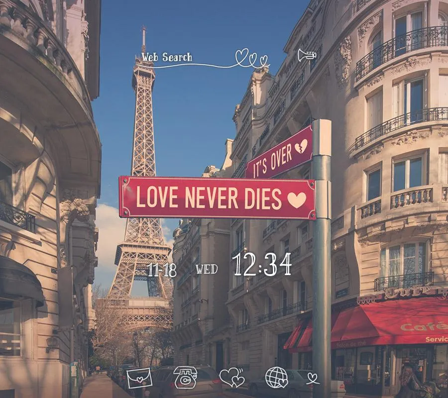 Paris wallpaper Signs of Love | Indus Appstore | Screenshot