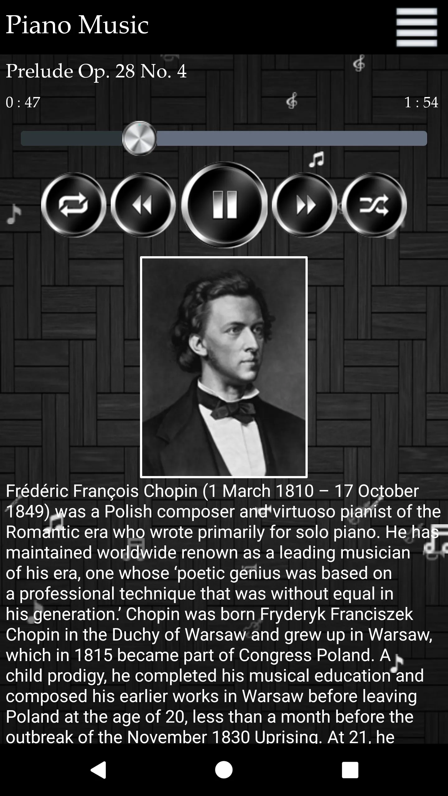 Classical Piano Music | Indus Appstore | Screenshot