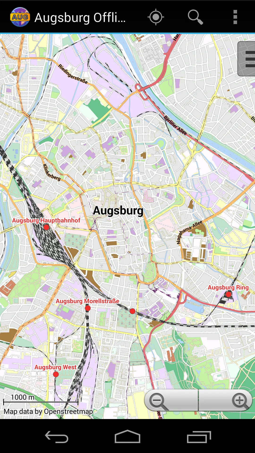 Augsburg Offline City Map | Indus Appstore | Screenshot