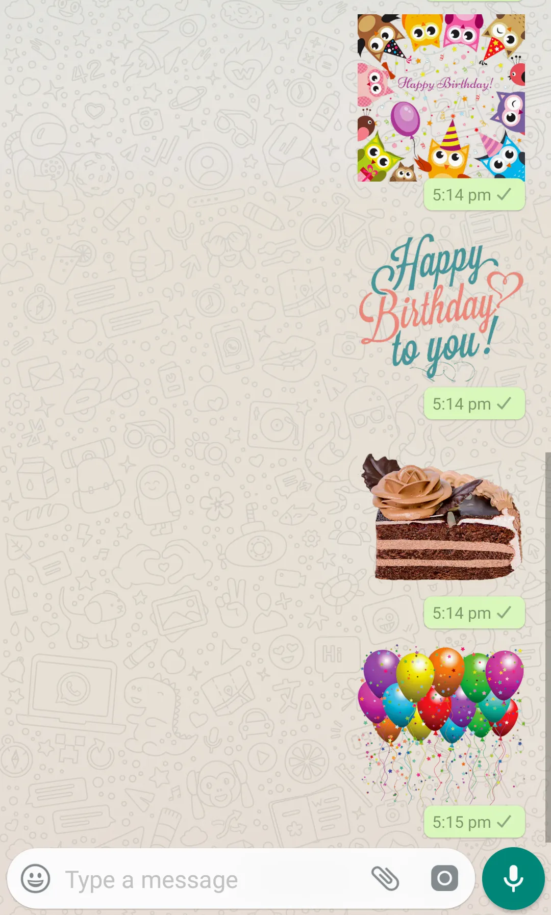 Happy Birthday WASticker | Indus Appstore | Screenshot