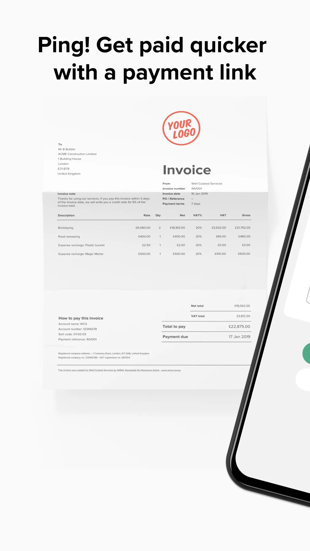 ANNA invoicing, receipts, tax | Indus Appstore | Screenshot