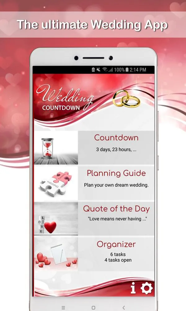 Wedding Countdown App 2023 | Indus Appstore | Screenshot