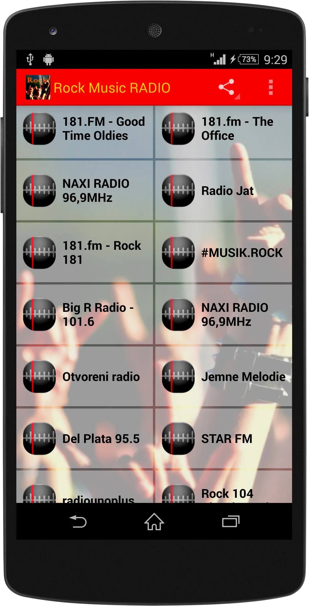 Rock Music RADIO | Indus Appstore | Screenshot