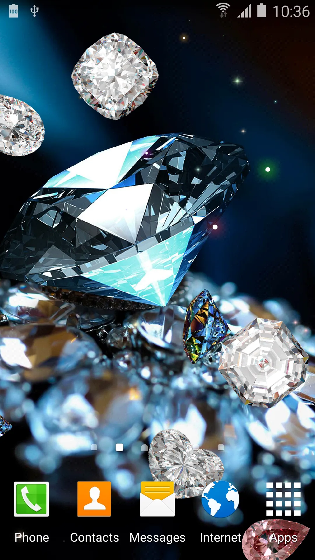 Diamonds Live Wallpaper | Indus Appstore | Screenshot