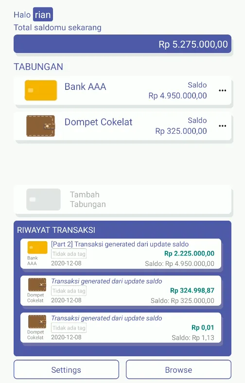 Catatan Tabungan | Indus Appstore | Screenshot