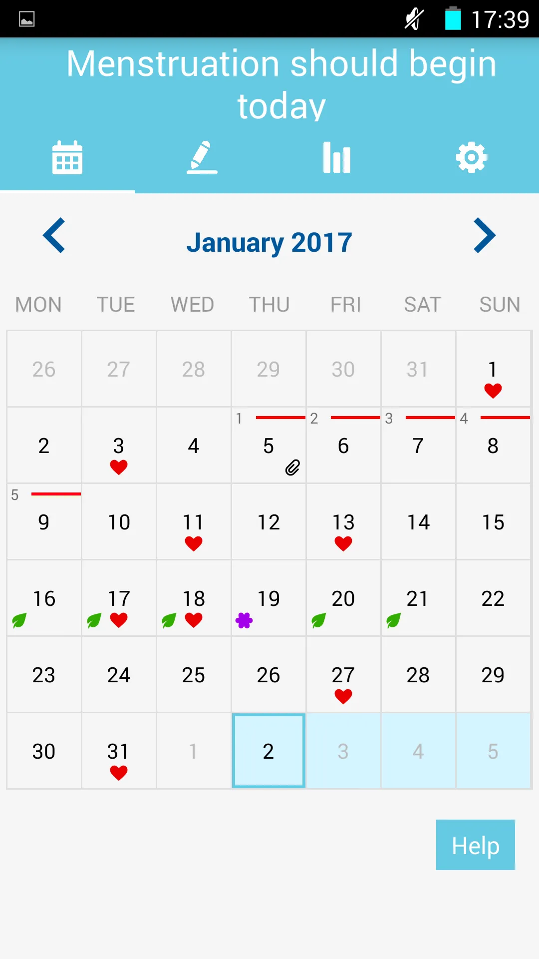 Period Tracker & Fertile days | Indus Appstore | Screenshot