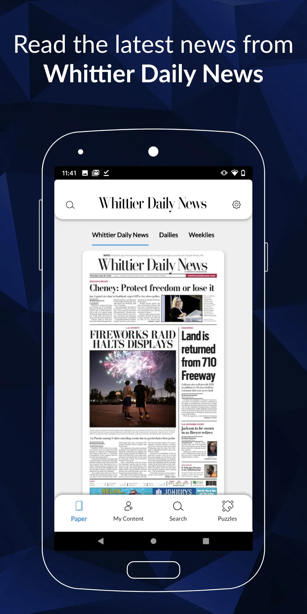 Whittier Daily News | Indus Appstore | Screenshot