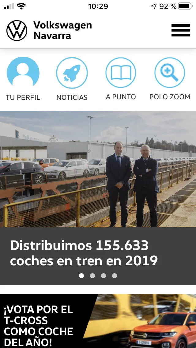 Volkswagen Navarra - Empleados | Indus Appstore | Screenshot