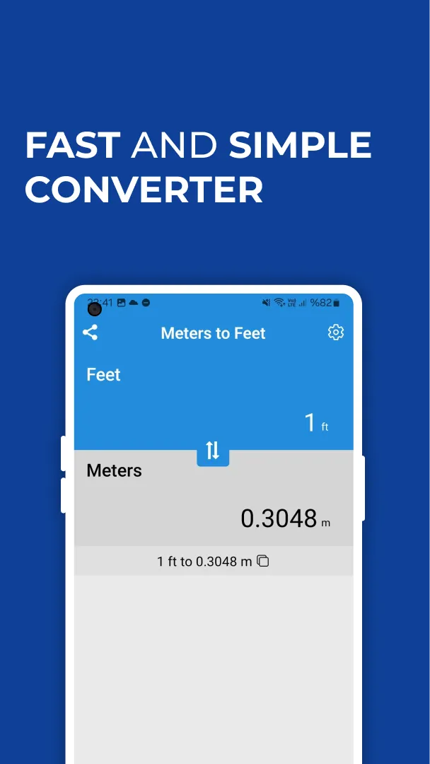 Meters to Feet Converter | Indus Appstore | Screenshot