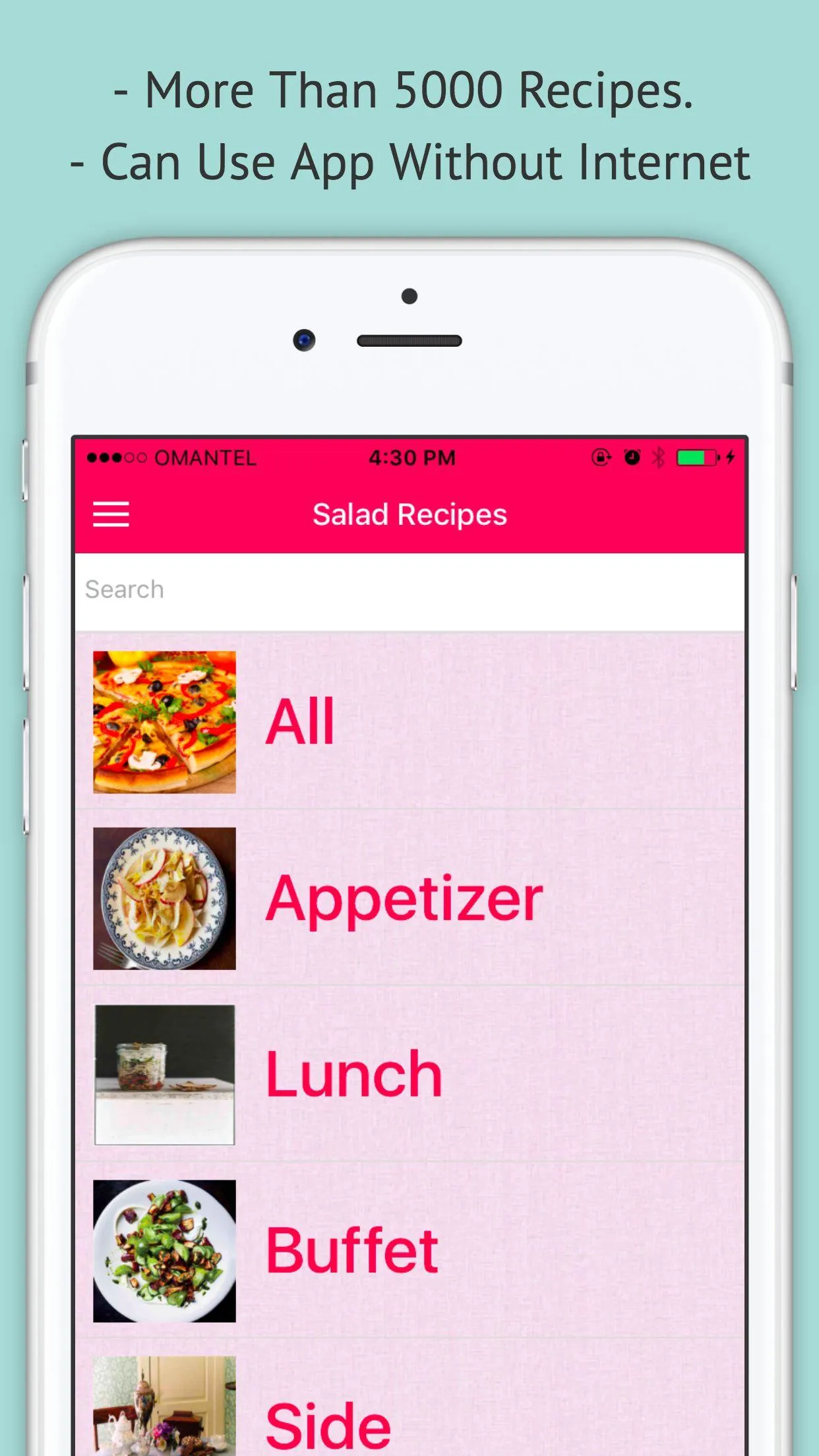 Salad Recipes - Offline Recipe | Indus Appstore | Screenshot