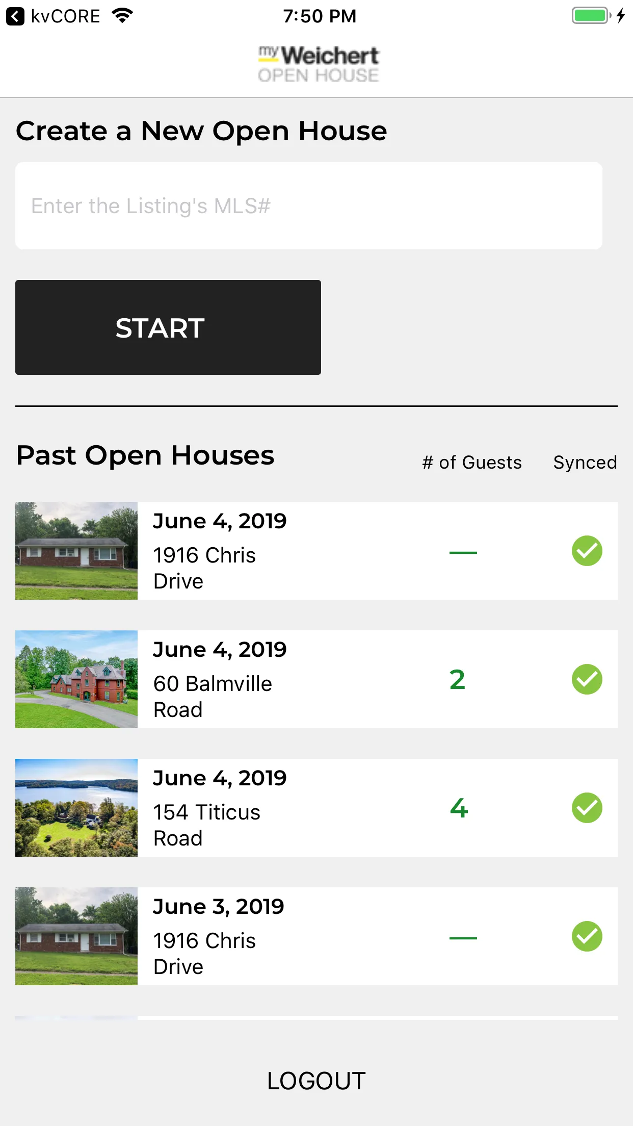 myWeichert Open House | Indus Appstore | Screenshot