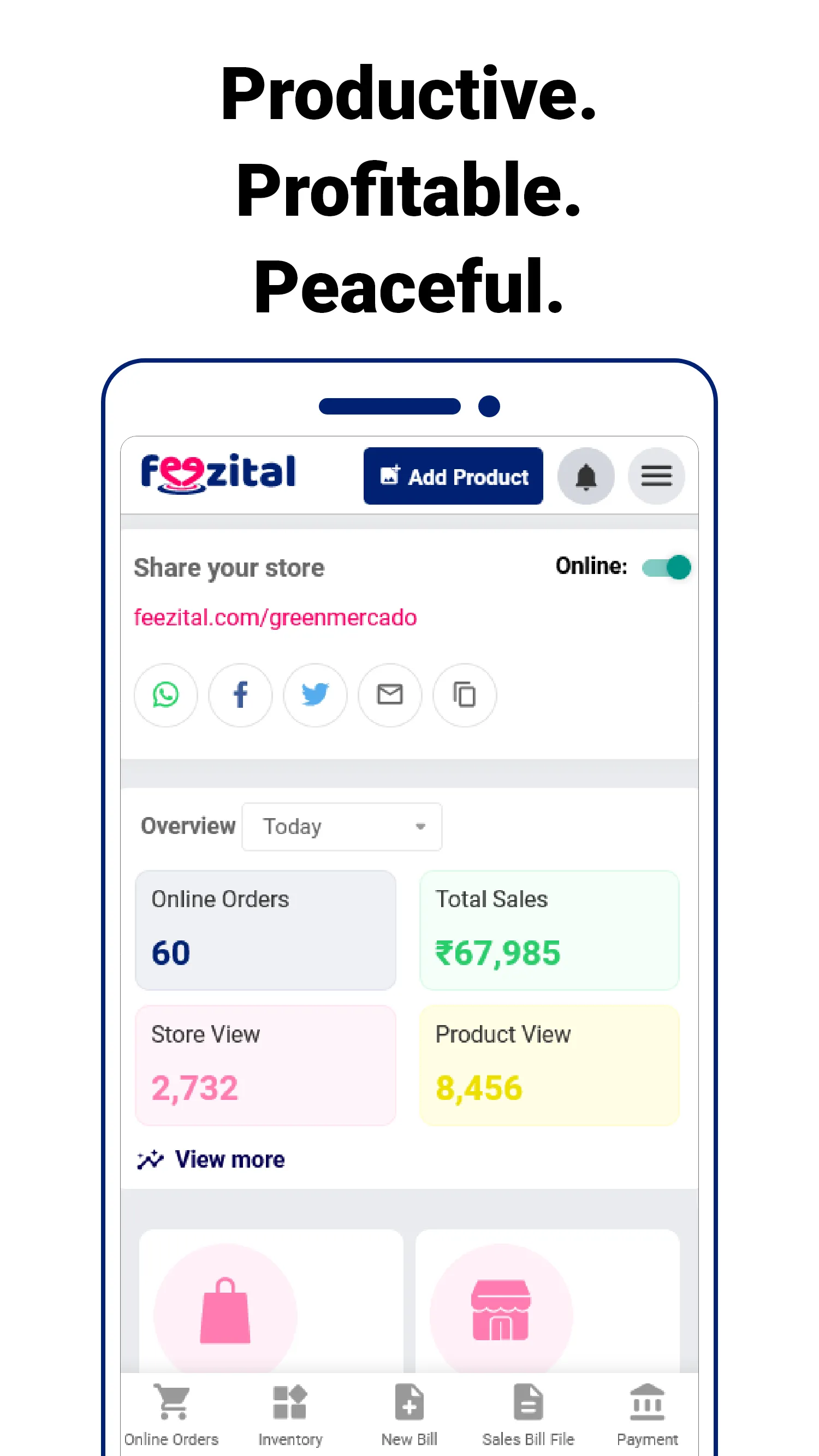 Feezital® Seller App, with POS | Indus Appstore | Screenshot