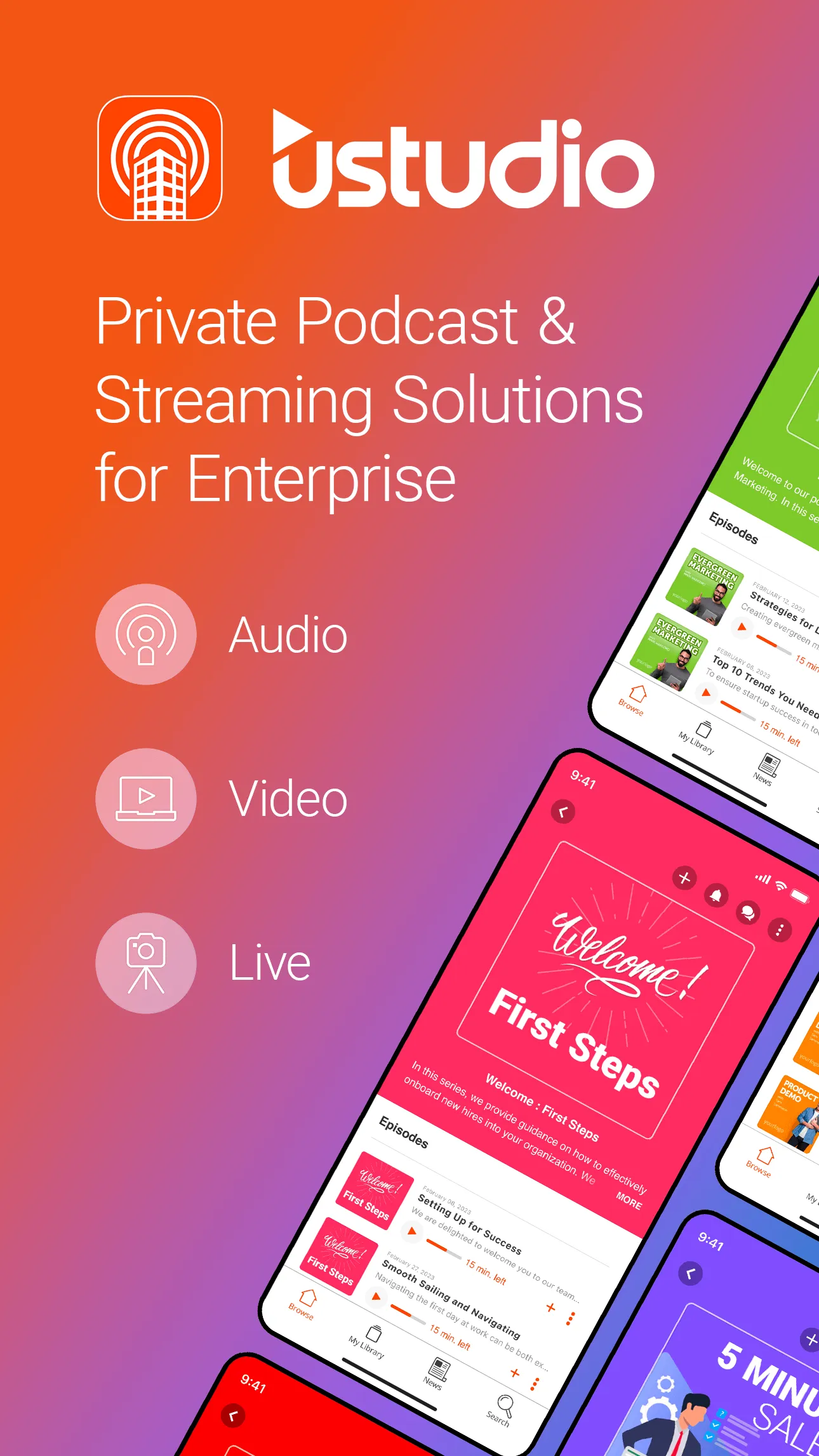 uStudio Enterprise Podcast | Indus Appstore | Screenshot