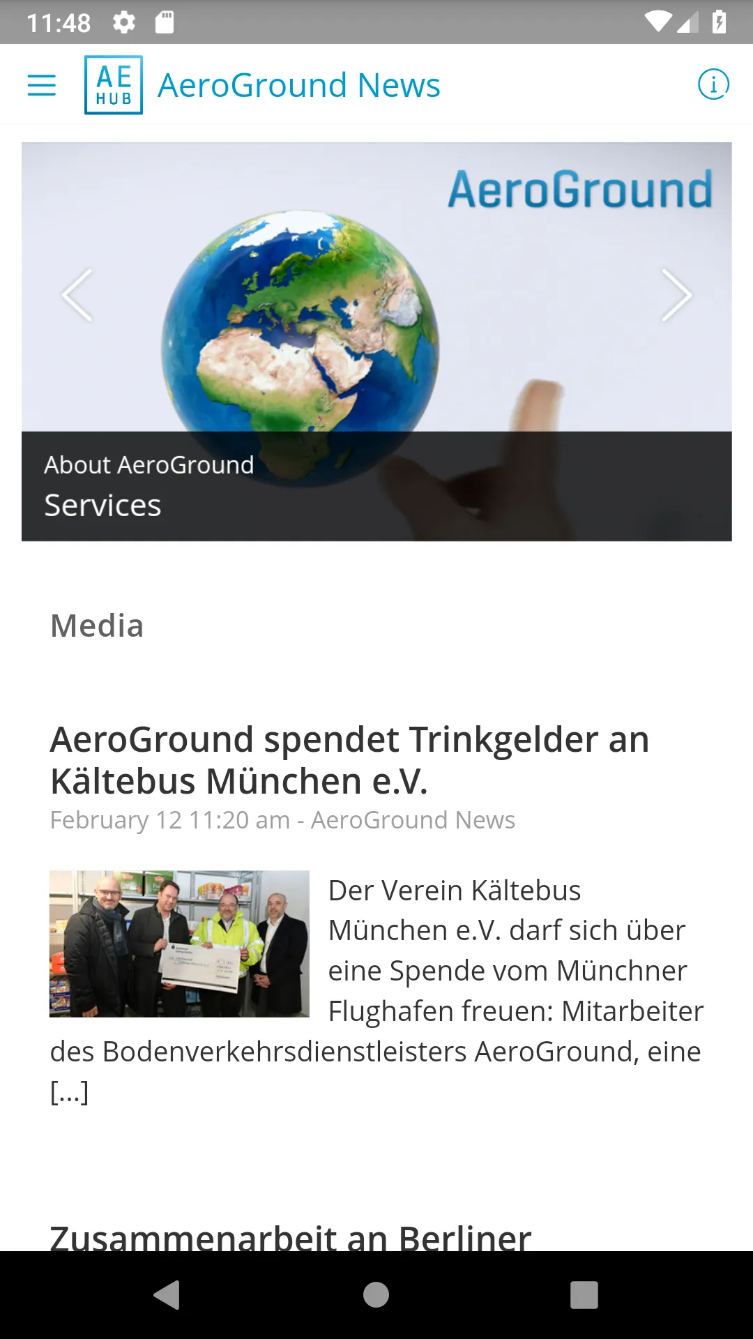 AE Hub - Die AeroGround App | Indus Appstore | Screenshot