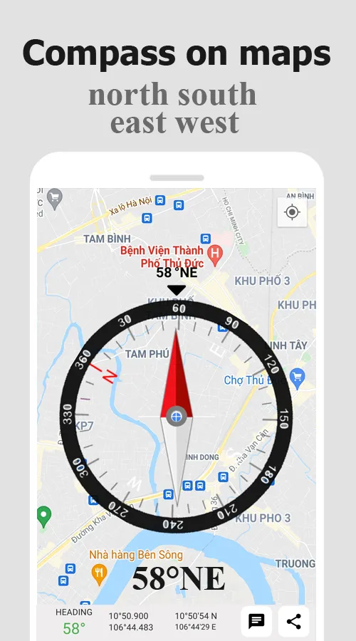 Compass For Maps | Indus Appstore | Screenshot