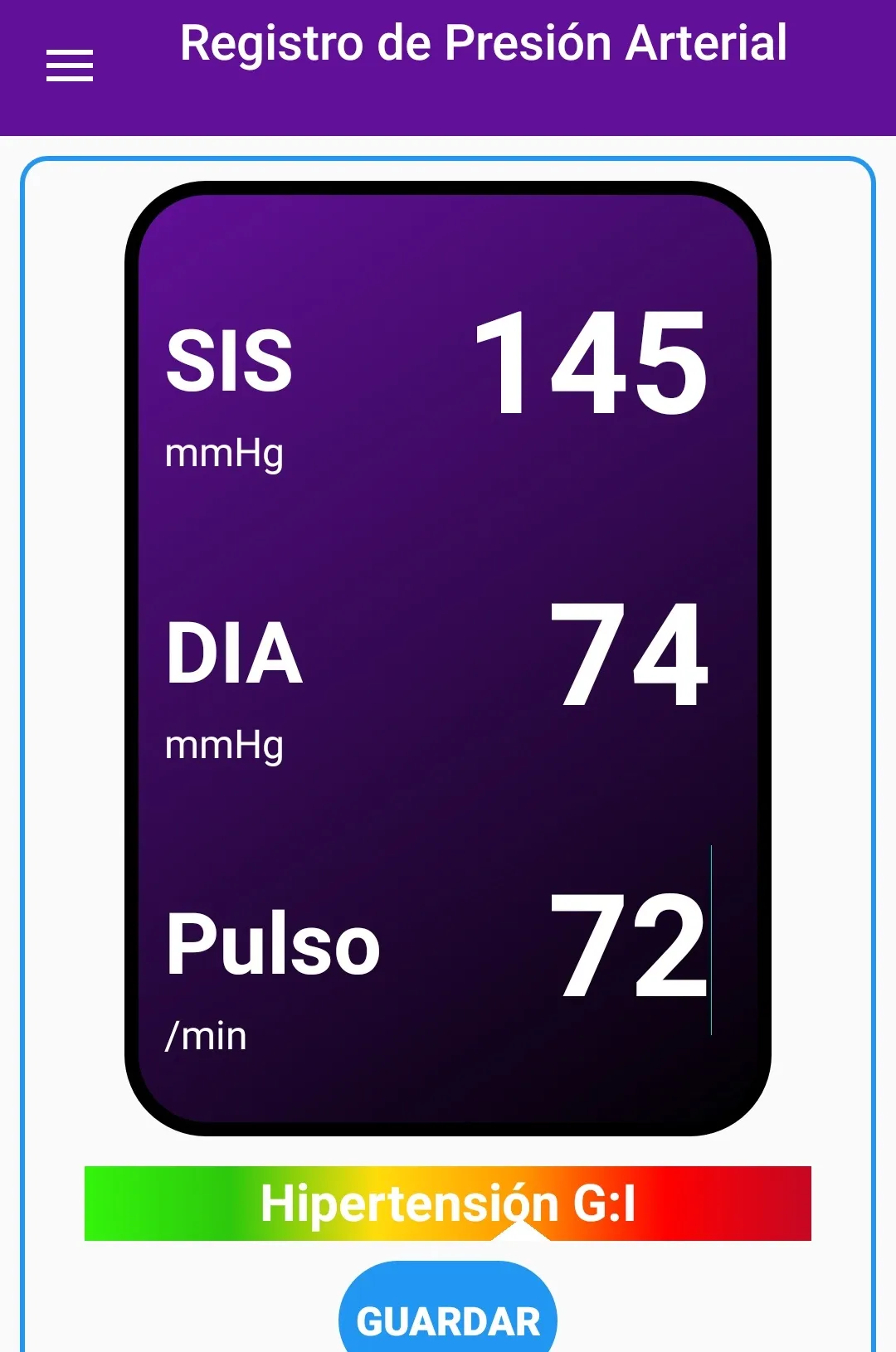 Blood Pressure Diary | Indus Appstore | Screenshot